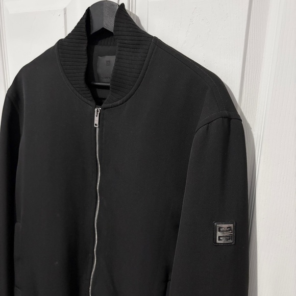 GIVENCHY Black 4G Logo Virgin Wool Bomber Jacket Men L 50